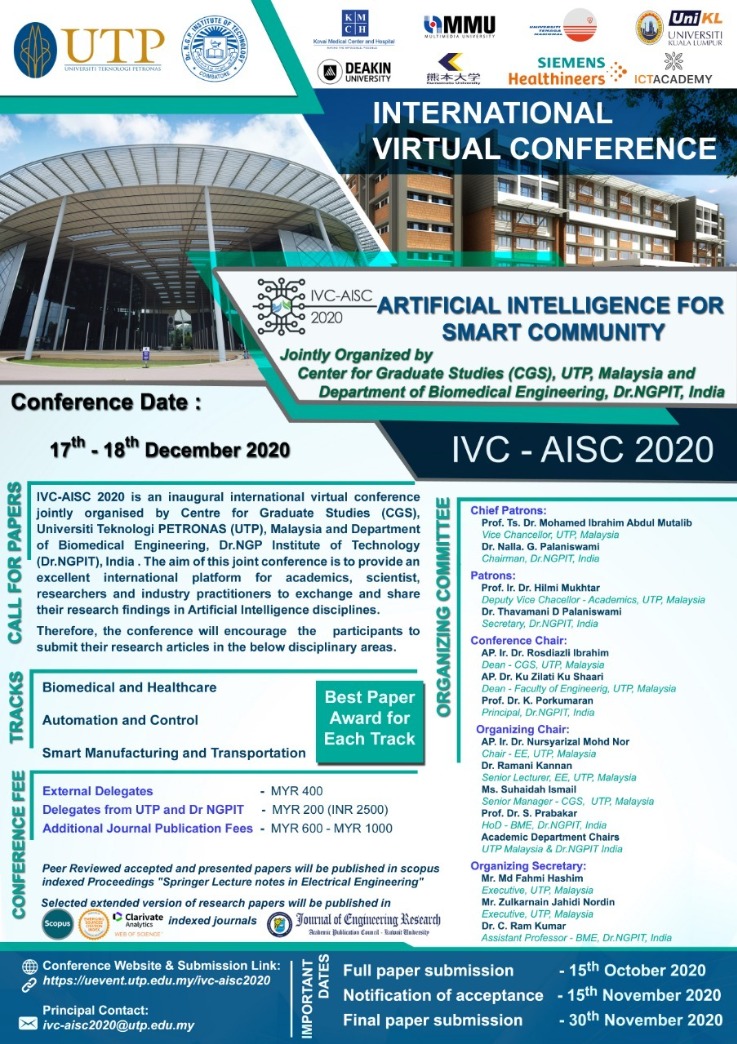 International Virtual Conference on Artificial Intelligence for Smart