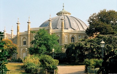 Brighton Dome from Pavilion gardens