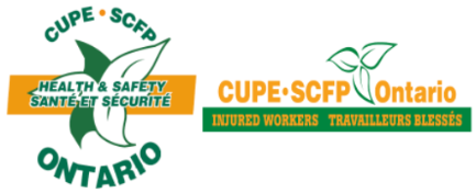 CUPE Ontario Health and Safety plus Injured Workers logos